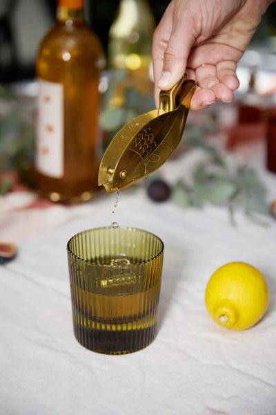 The Scout Lowball Glass  - Olive -Image courtesy of DesignWorks Ink.