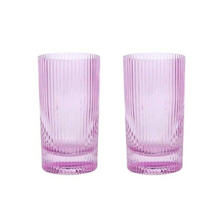 The Stella Highball Glass - Lilac -Image courtesy of DesignWorks Ink.