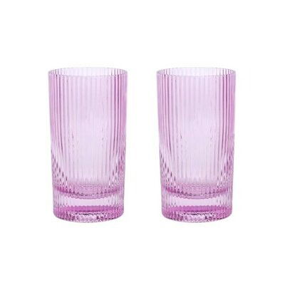 The Stella Highball Glass - Lilac -Image courtesy of DesignWorks Ink.