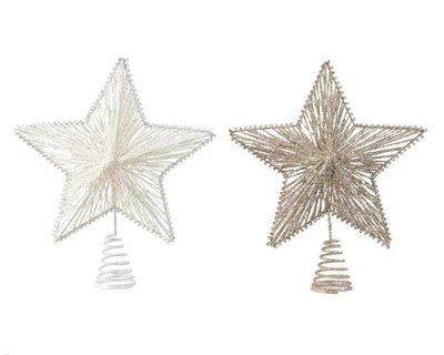 Tree-topper iron glitter (assorted)