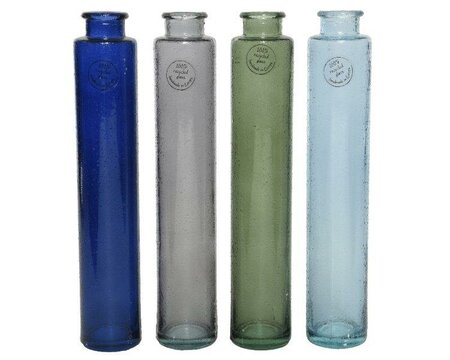 Vase recycled glass clear (assorted)