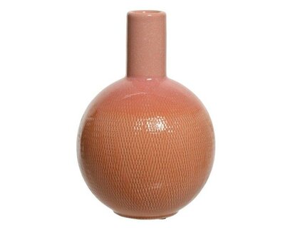 Vase stoneware reactive glaze