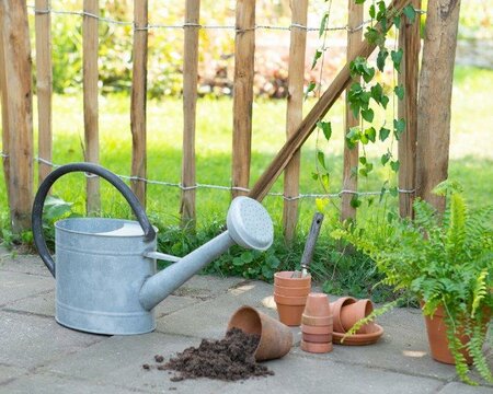 Watering can galvanized steel - image 2