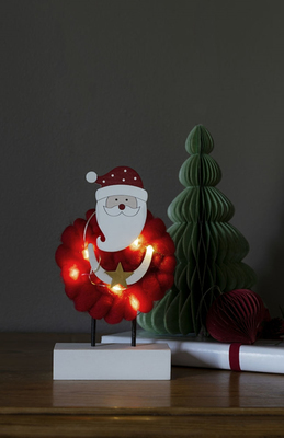 Wood/Cotton Santa - Image courtesy of Konstsmide