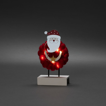 Wood/Cotton Santa - Image courtesy of Konstsmide