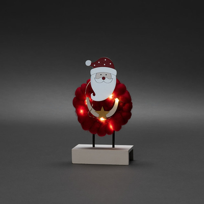Wood/Cotton Santa - Image courtesy of Konstsmide
