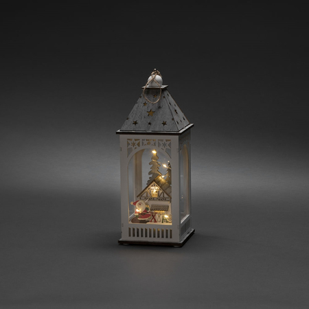 Wooden Lantern with House - Image courtesy of Konstsmide
